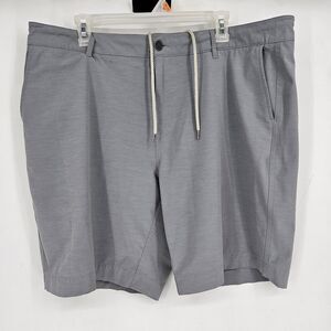 Faherty All Day Shorts Mens 38 Gray‎ Stretch Lightweight Drawstring Golf Casual